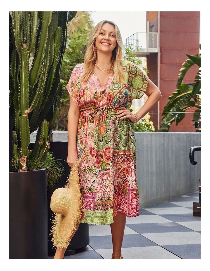 Natural Cabo Paradise Dress in Multi image 5