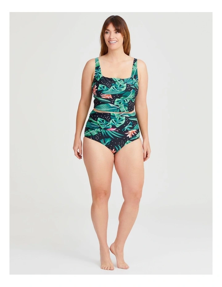 Sundown Crop Swim Top in Print image 3