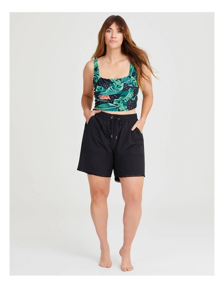 Sundown Crop Swim Top in Print image 4