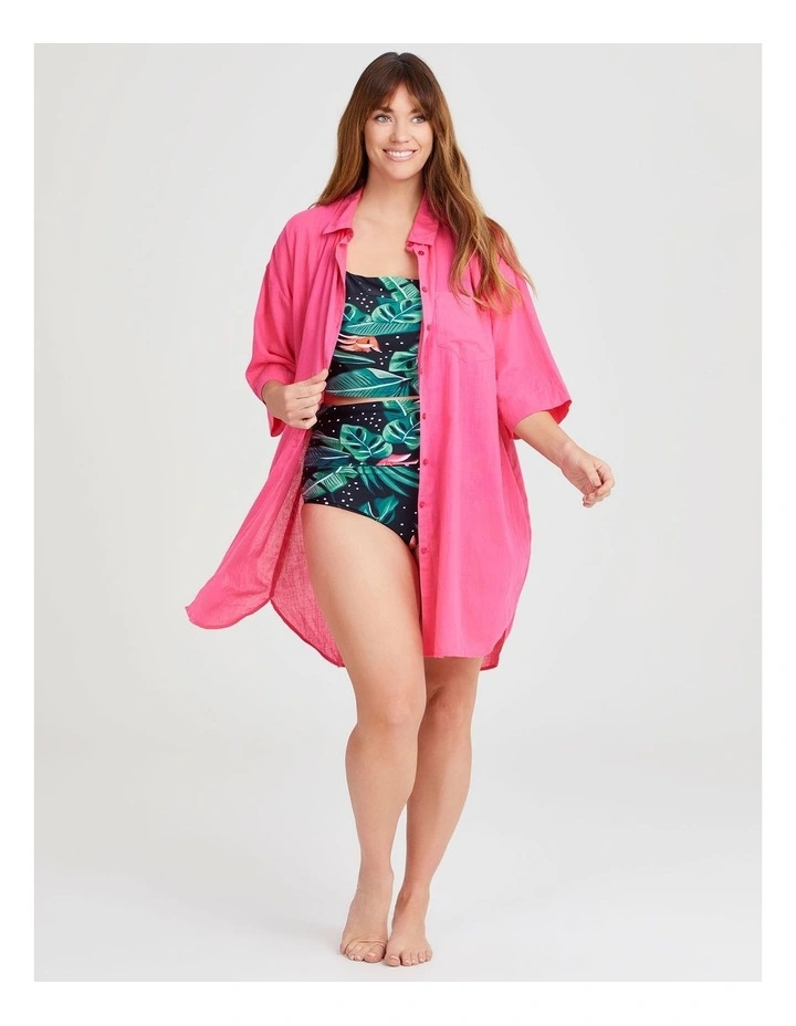 Sundown Crop Swim Top in Print image 5