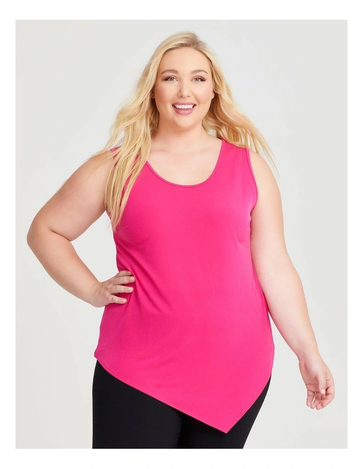 Luna Mix Media Tank in Pink image 1