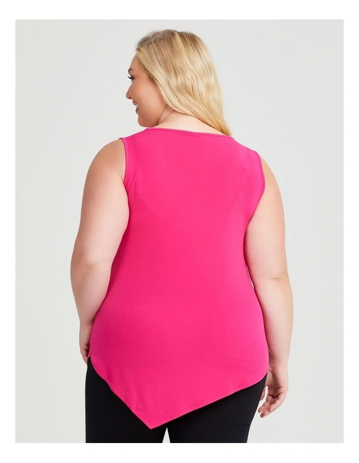 Luna Mix Media Tank in Pink image 2