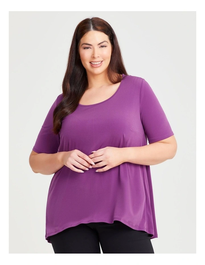 Strive Scoop Neck Top in Orchid image 1
