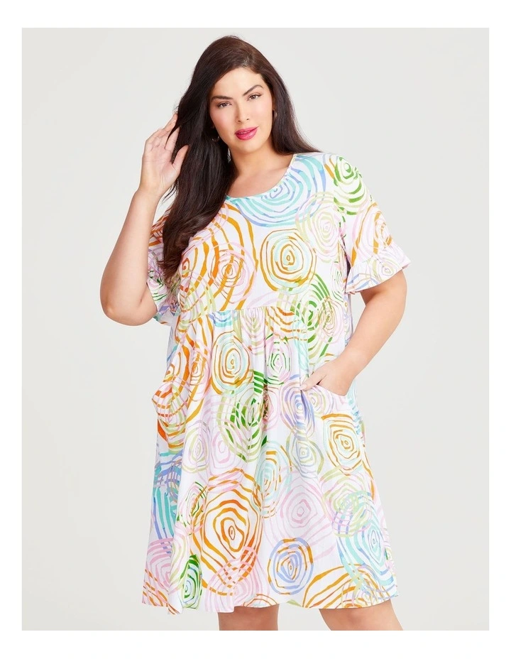Everyday Empire Natural Dress in Multi image 3