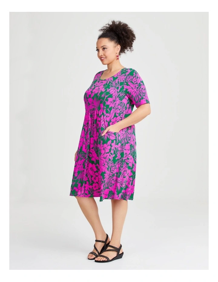 Everyday Floral Luna Empire Dress in Print image 1