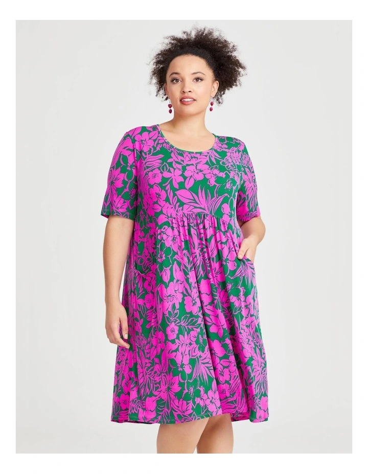 Everyday Floral Luna Empire Dress in Print image 3