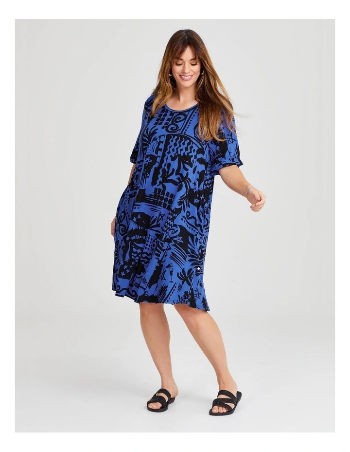 Natural Summer Spritz Dress in Print image 1