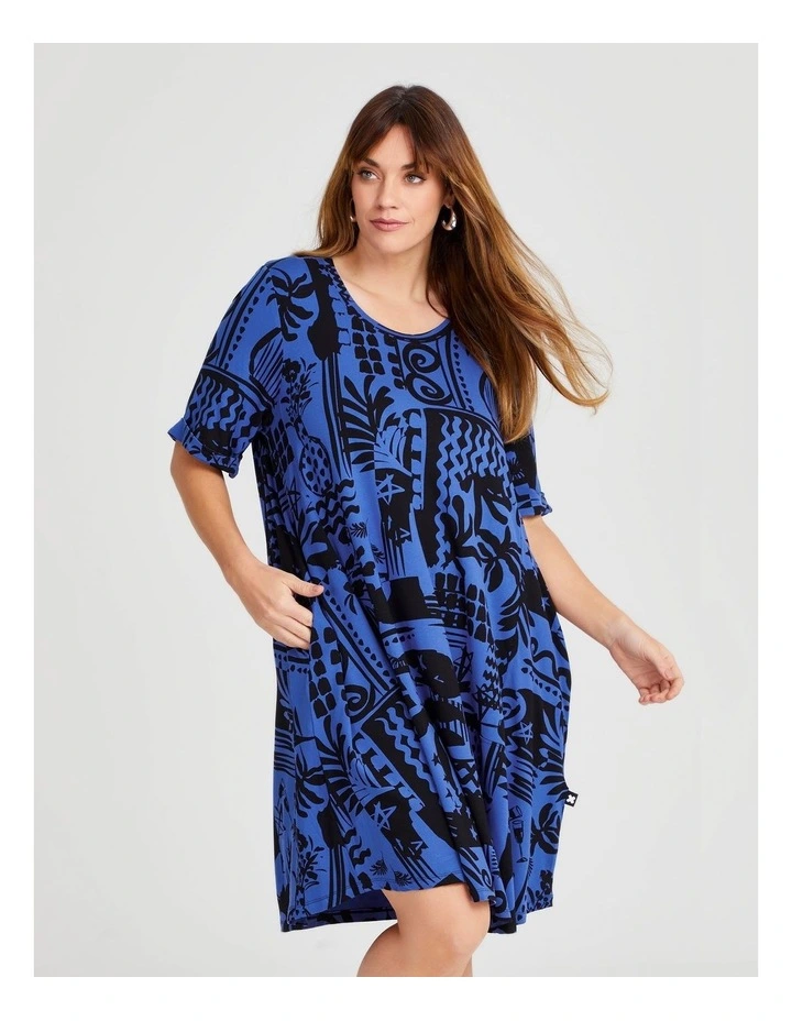 Natural Summer Spritz Dress in Print image 3