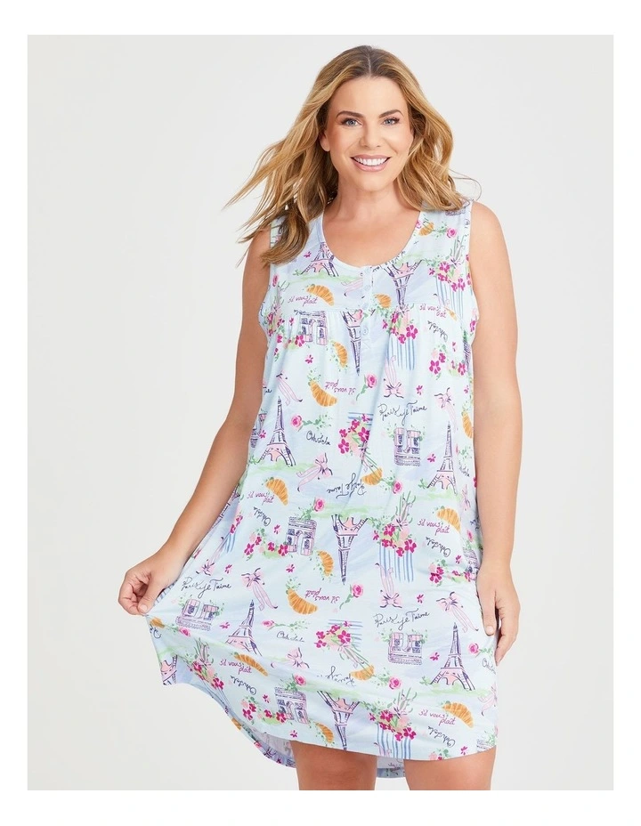 Bamboo Parisian Nightie in Print image 3