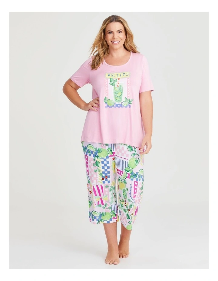 Bamboo Caliente Pyjama Pant in Multi image 3