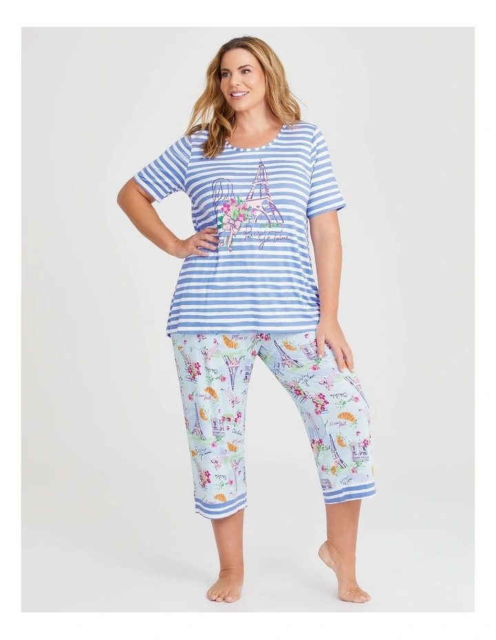 Bamboo Parisian Pyjama Pant in Multi image 3