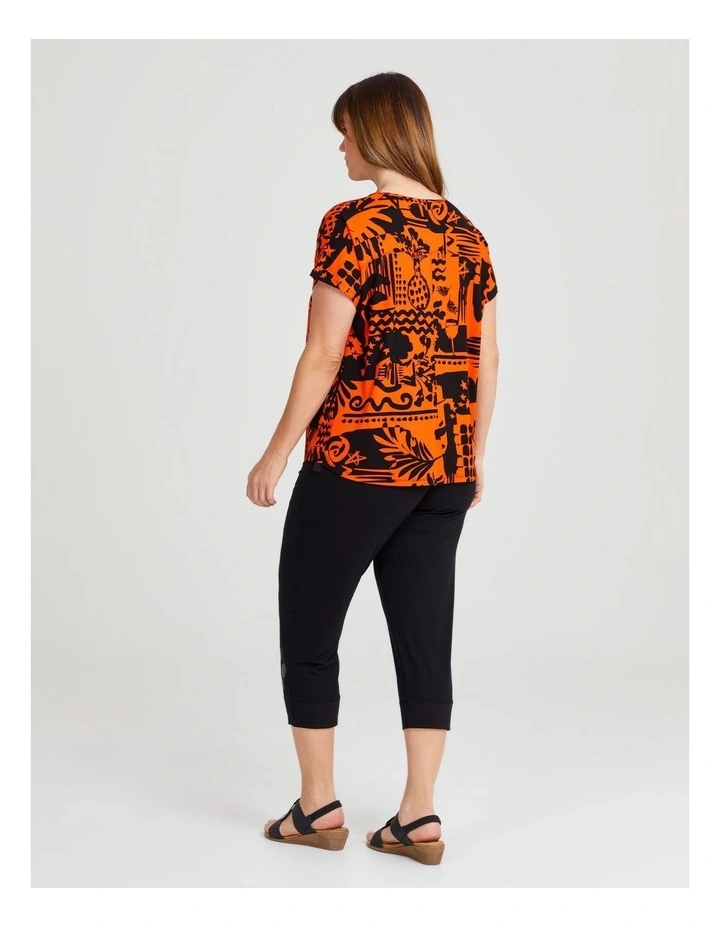 Natural Summer Spritz Top in Multi image 2