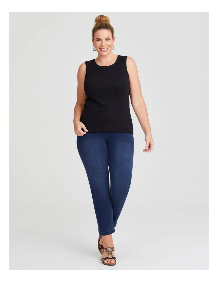 Modal Rib Tank in Black image 3