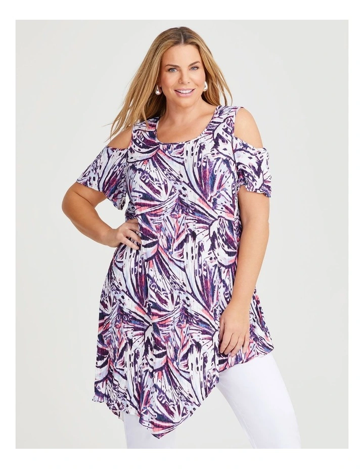 Cold Shoulder Tunic in Print image 1