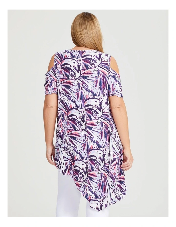Cold Shoulder Tunic in Print image 2