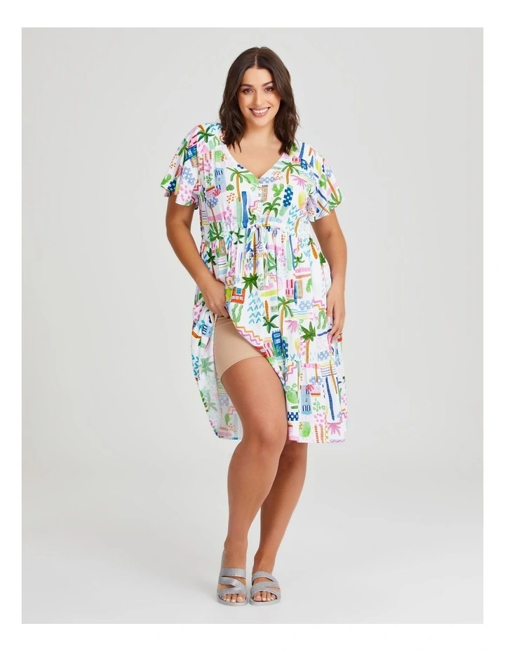 Natural Holiday Sunshine Dress in Print image 3