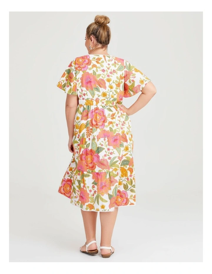 Cotton Paradise Tiered Dress in Print image 2