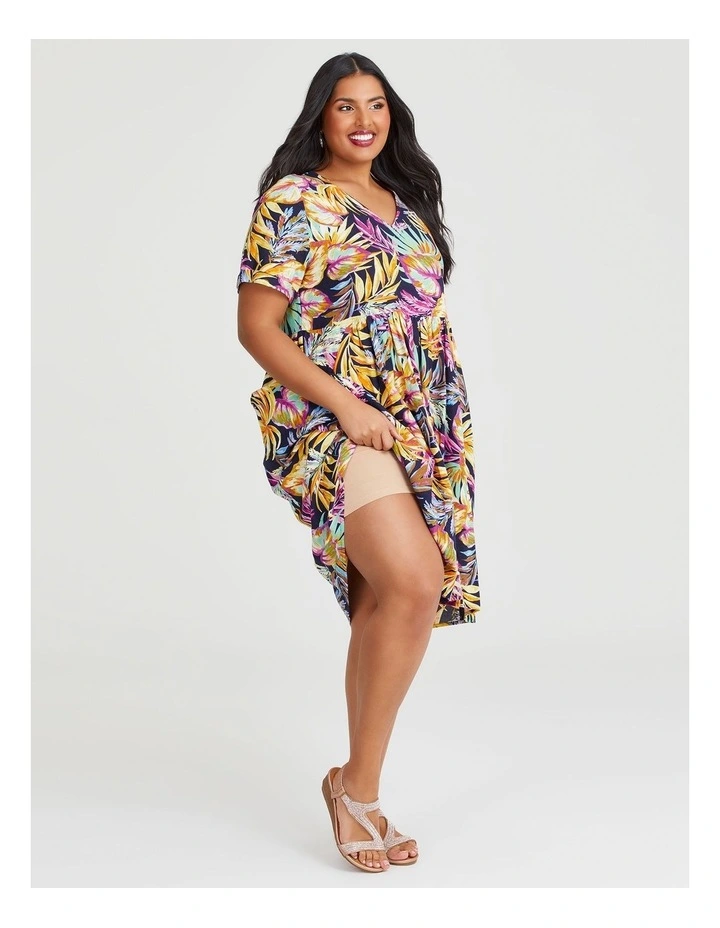Natural Holiday Pocket Dress in Multi image 4