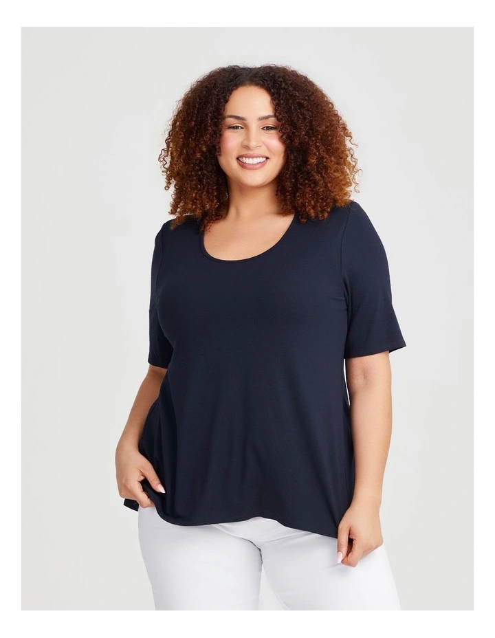 Natural Essential Top in Dark Indigo image 1
