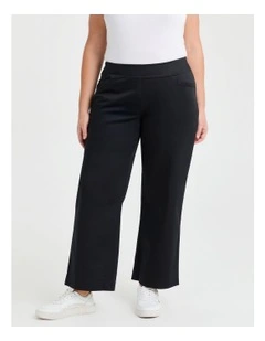 City Straight Leg Work Pant in Black