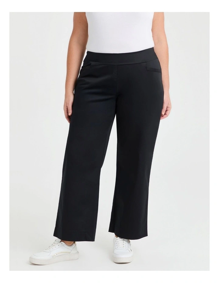City Straight Leg Work Pant in Black image 1
