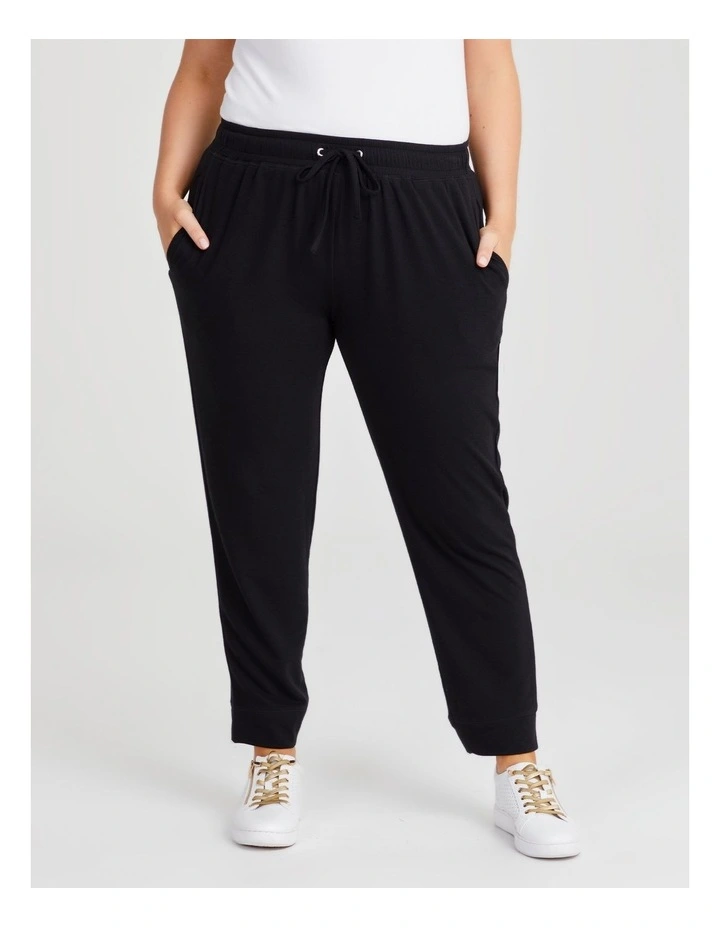 Casual Lounge Pant in Black image 1