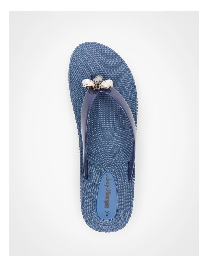 Bee Jelly Flip Flop in Navy image 3
