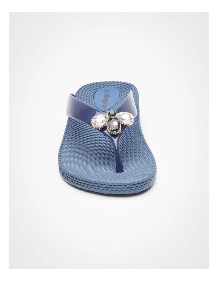 Bee Jelly Flip Flop in Navy image 4