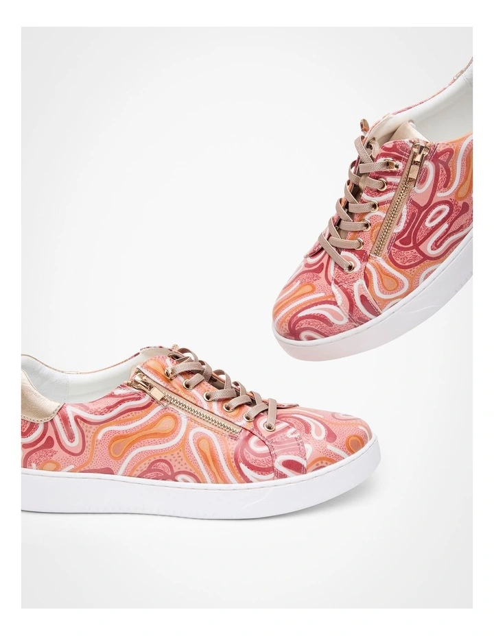 Elverina Garbara Zip Sneaker in Multi image 5