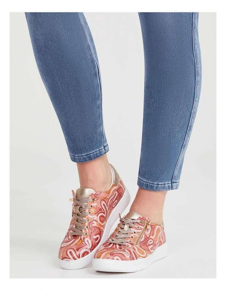 Elverina Garbara Zip Sneaker in Multi image 6