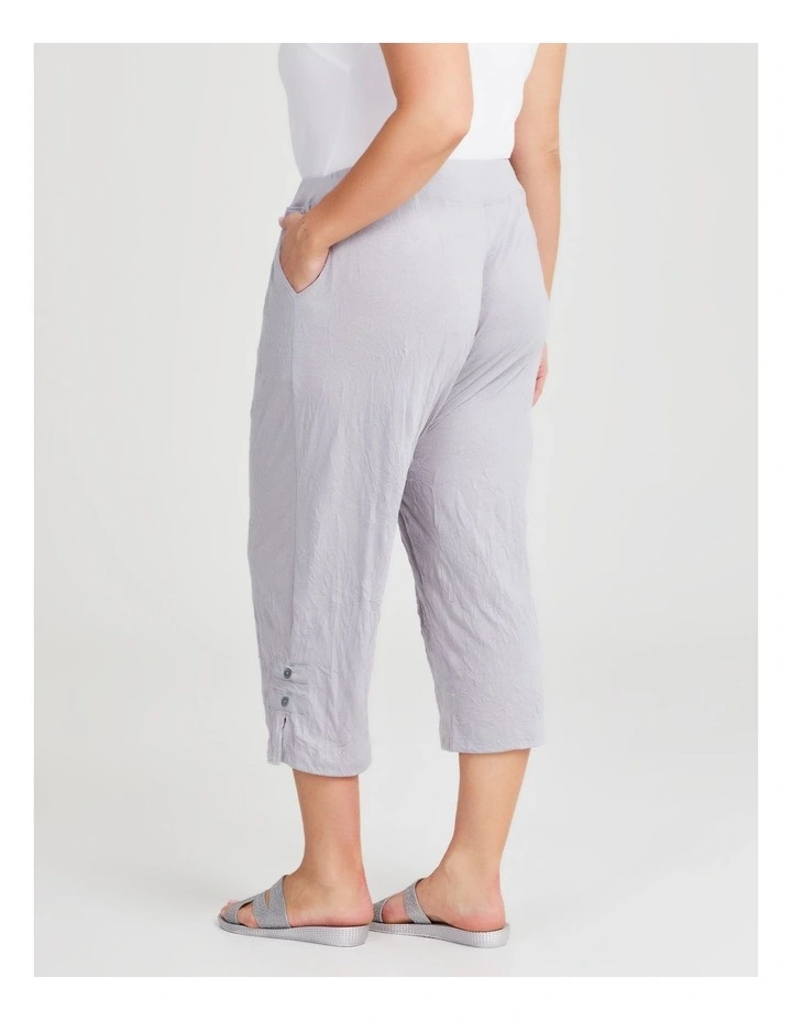 Ava Split Hem Crop Pant in Silver Birch image 2