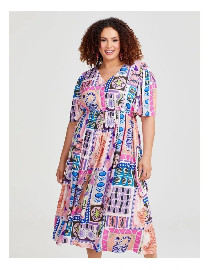 Natural Fun In The Sun Maxi Dress in Print image 3