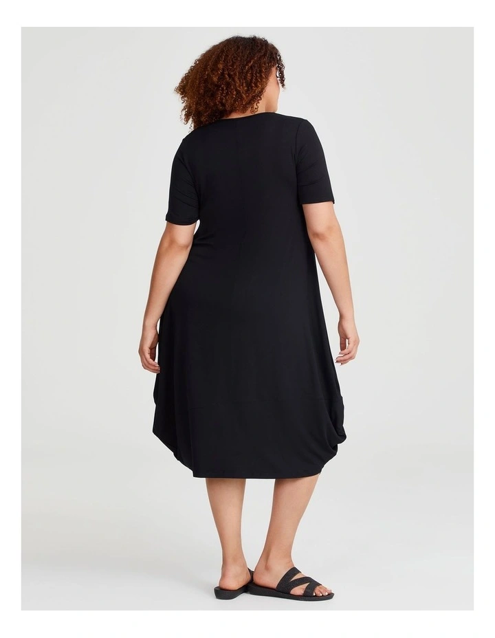 Bamboo Boston Dress in Black image 2