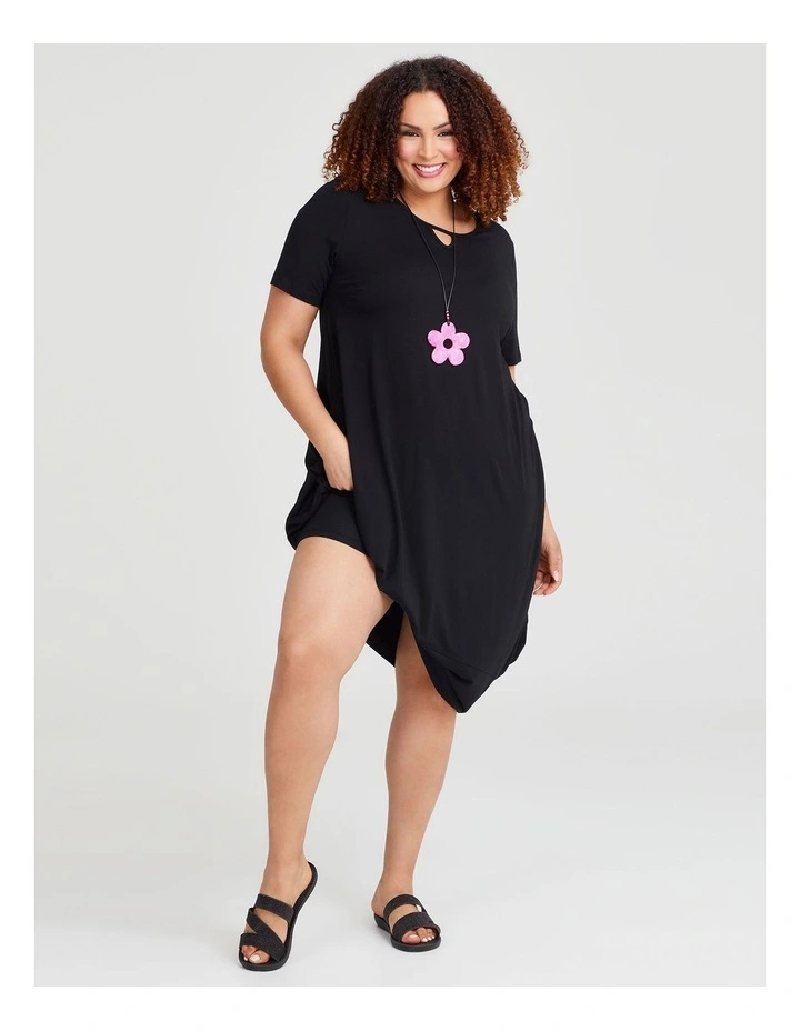 Bamboo Boston Dress in Black image 4