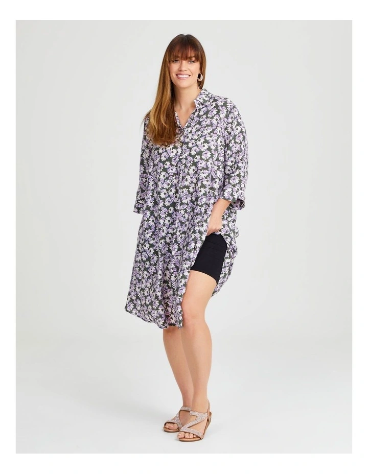 Revival Swing Dress in Olive/Floral Print image 4