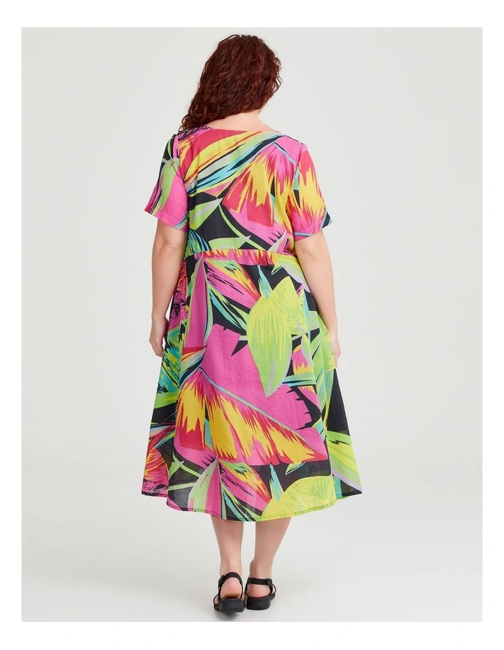 Cotton Gauze Favourite Dress in Pop Floral Print image 2