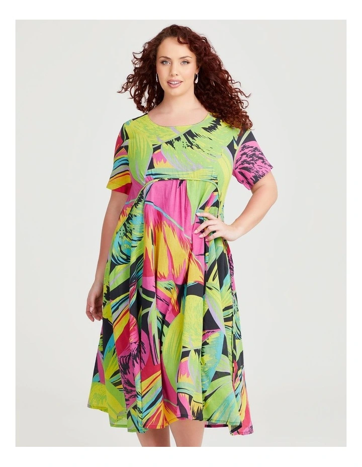 Cotton Gauze Favourite Dress in Pop Floral Print image 3