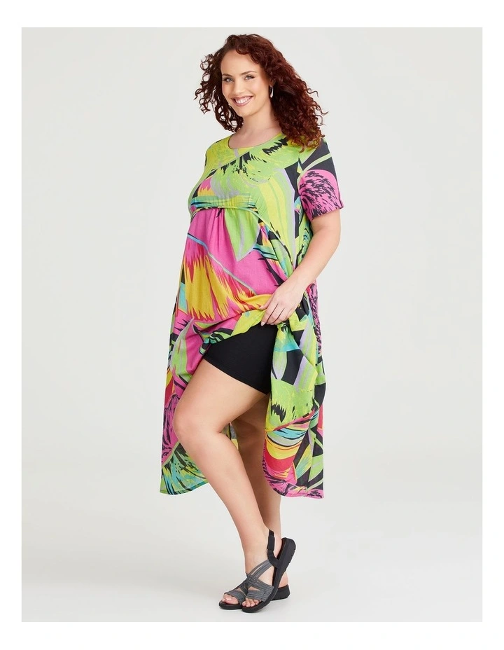 Cotton Gauze Favourite Dress in Pop Floral Print image 4