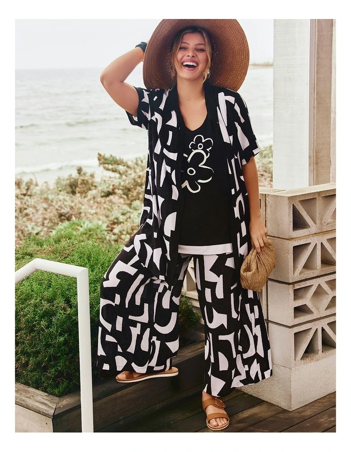 Natural Monochrome Pant in Print image 4
