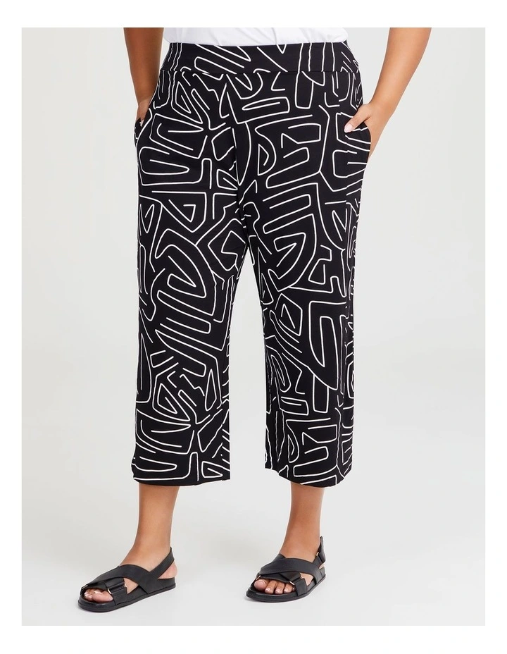Natural Spritz Crop Pant in Print image 1
