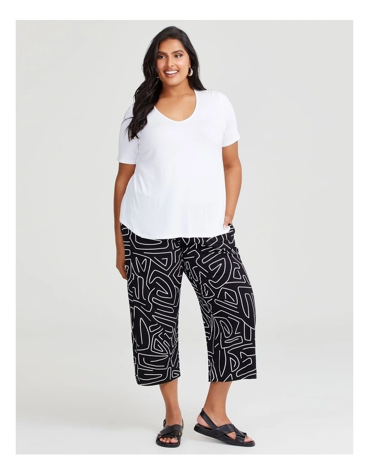 Natural Spritz Crop Pant in Print image 3