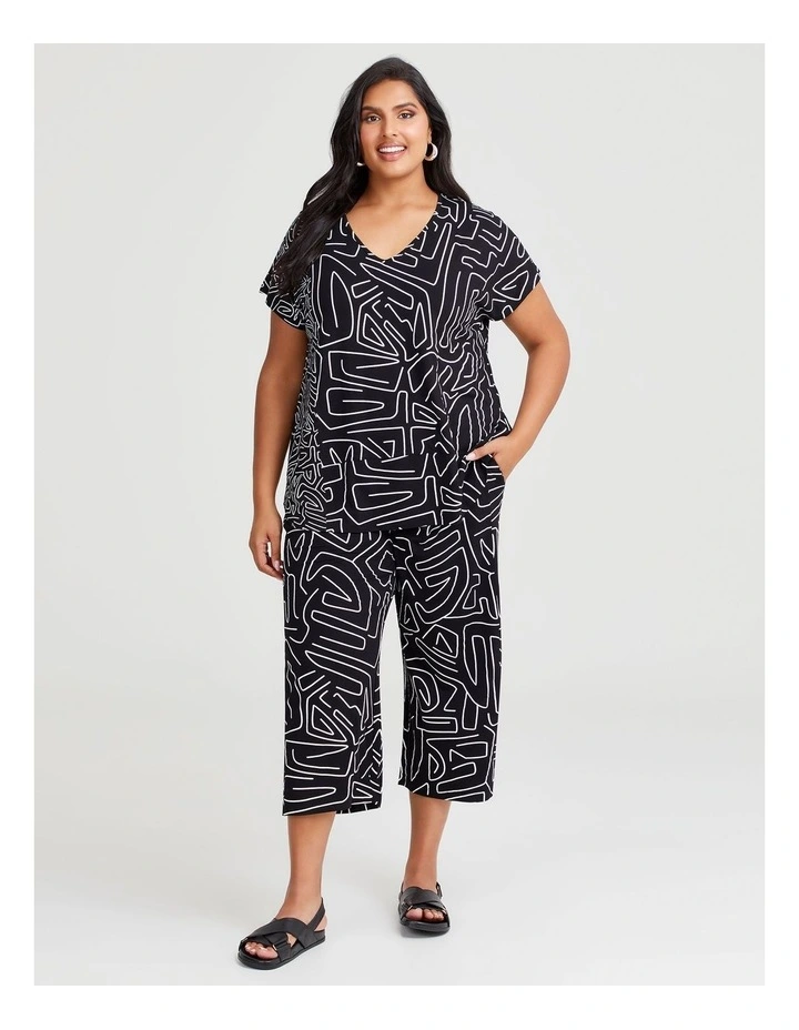 Natural Spritz Crop Pant in Print image 4