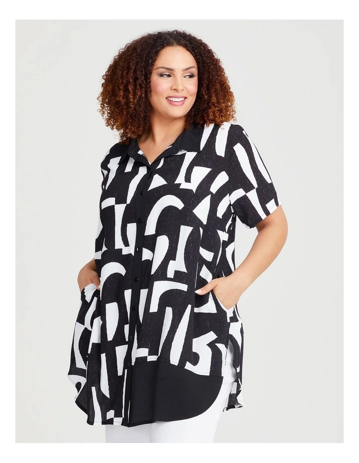 Natural Monochrome Shirt in Print image 1
