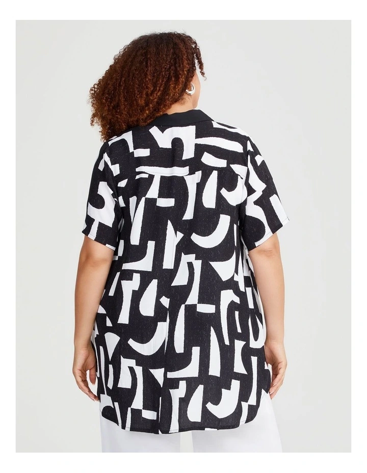 Natural Monochrome Shirt in Print image 2
