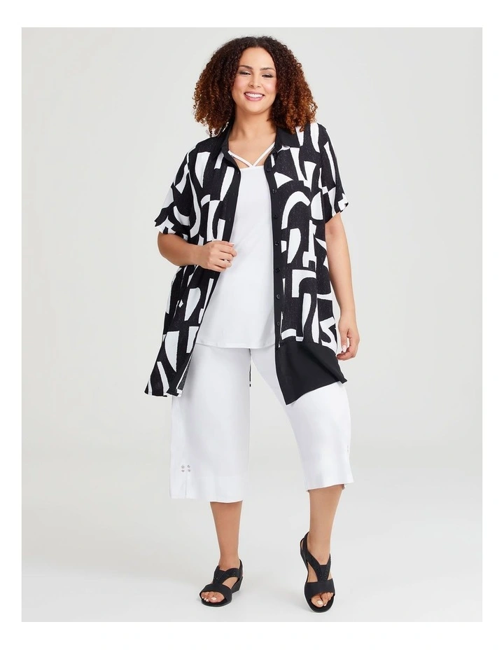 Natural Monochrome Shirt in Print image 3