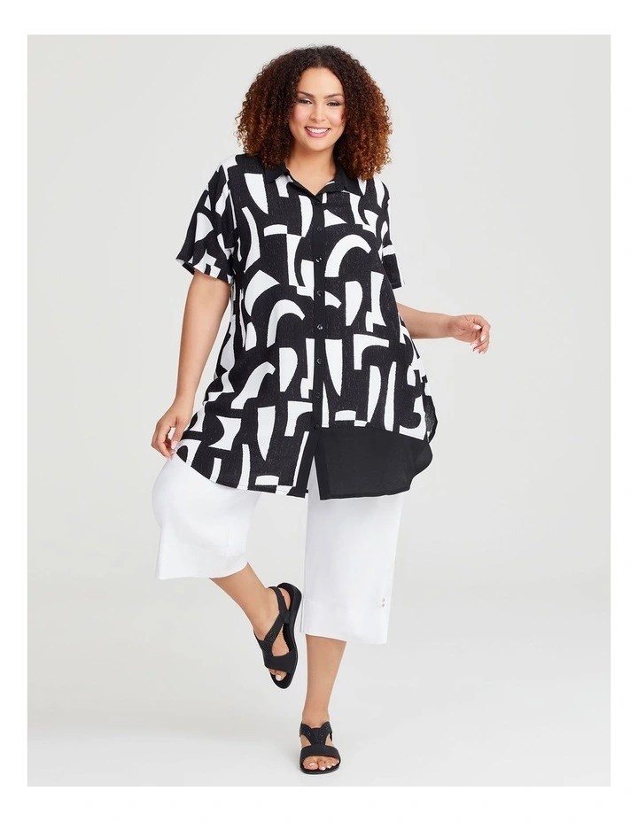 Natural Monochrome Shirt in Print image 4