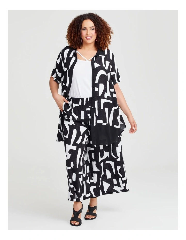 Natural Monochrome Shirt in Print image 5