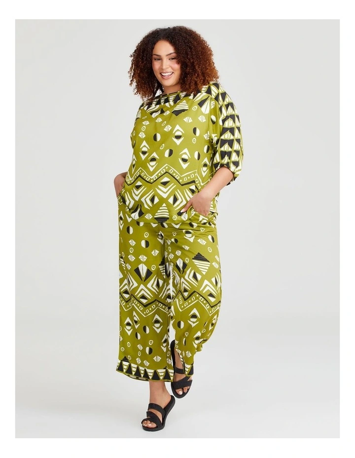 Natural Aztec Top in Print image 4