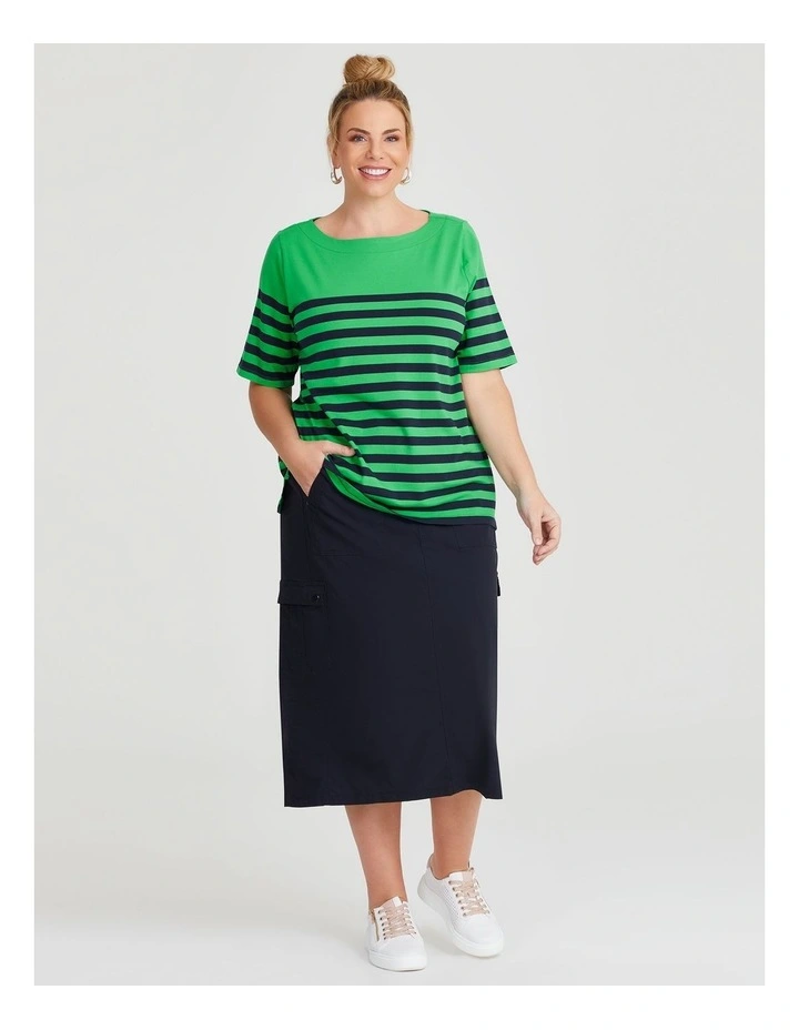 Cotton Breton Stripe T-shirt in Multi image 3