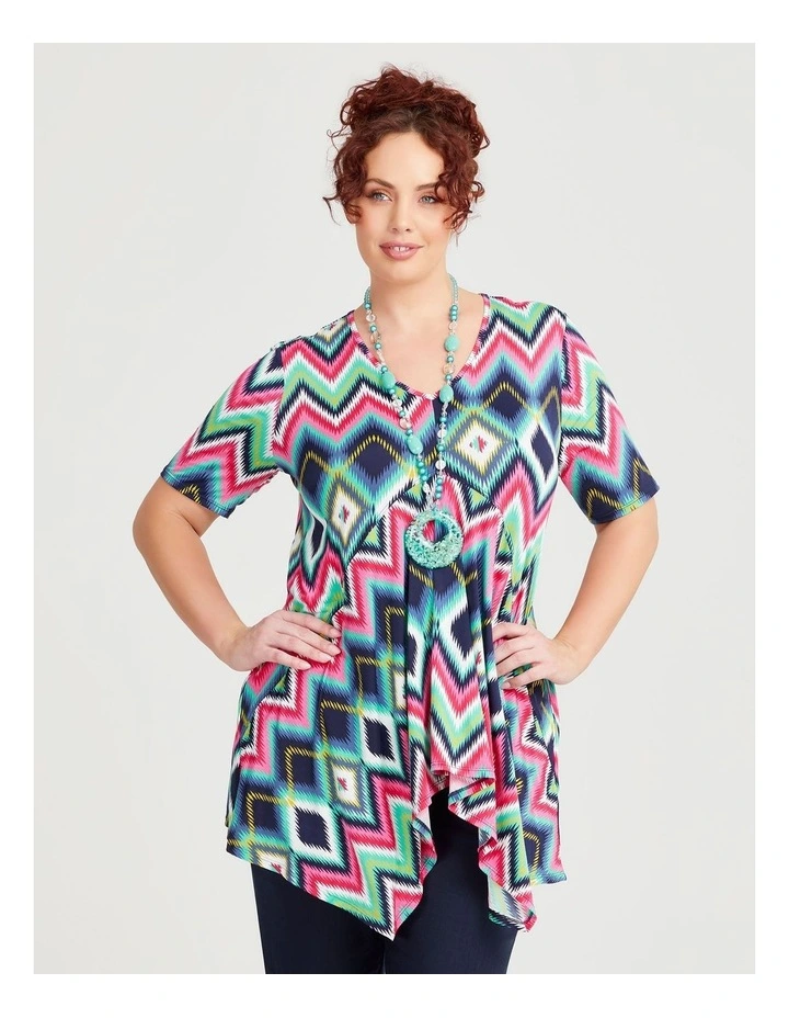 Sandy Print Tunic in Multi Brights image 1